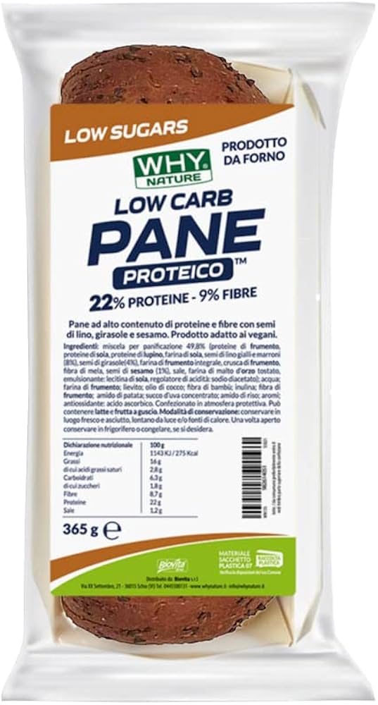 WHYnature Low Carb Pane Proteico 365 grammi